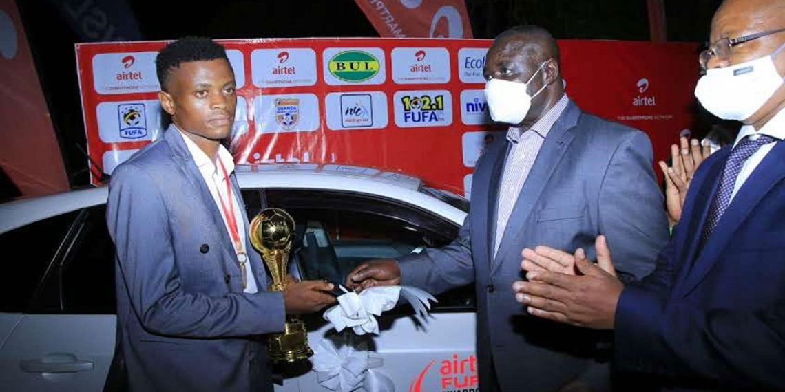 Speaker Oulanya when he awarded a Subaru to Bobosi