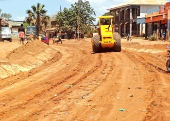 Several ongoing roadworks in both Kitgum municipality and Gulu City.