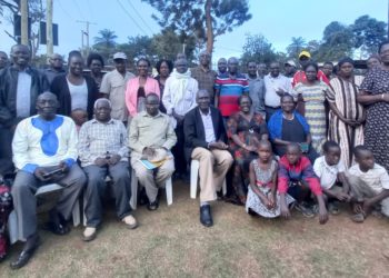 Members of Acholi Development Association at the reopening of Entebbe chapter on Sunday last week.