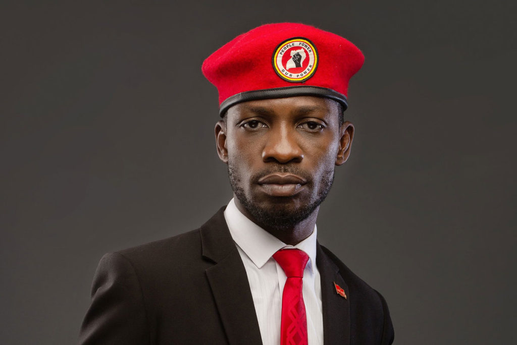 NUP party leader Robert Kyagulanyi, aka Bobi Wine.